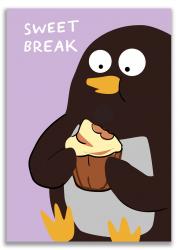 Пингвины. Sweet break (Софт-тач тетрадь)