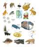  М. Бутикова: Животные такие разные (более 40 наклеек)